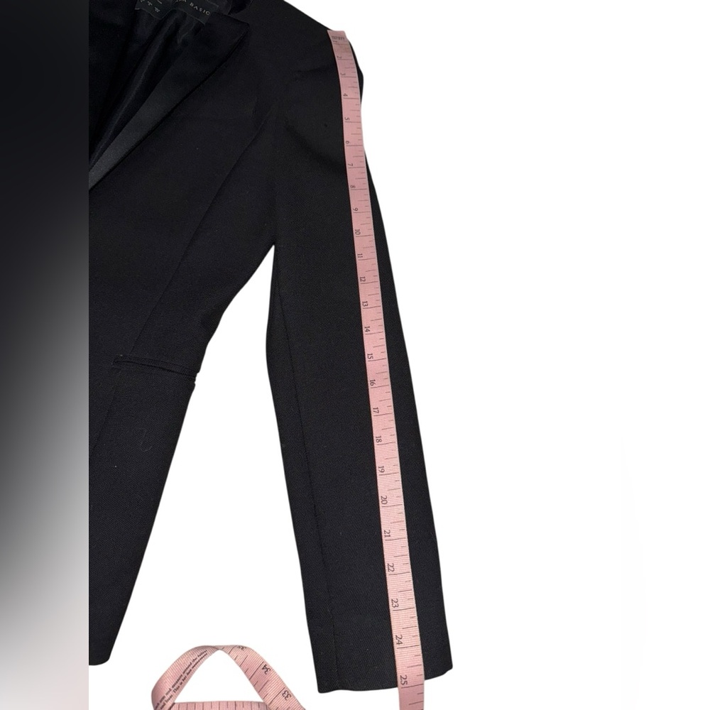 Zara Basic Classic Black Blazer Size Small - Picture 5 of 7